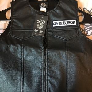 Leather toddler jacket